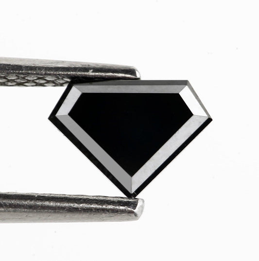 shield cut black diamond