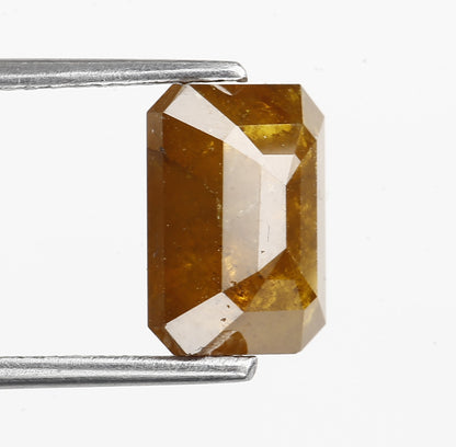 2.95 Carat 9.28 MM Natural Fancy Yellow Emerald Cut Loose Diamond - Blackdiamond