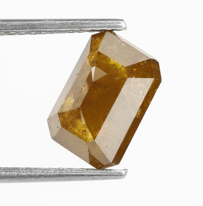 2.95 Carat 9.28 MM Natural Fancy Yellow Emerald Cut Loose Diamond - Blackdiamond