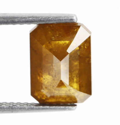 2.95 Carat 9.28 MM Natural Fancy Yellow Emerald Cut Loose Diamond - Blackdiamond