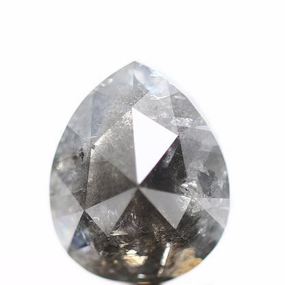 2 Carat Natural Fancy Gray Rose Cut Pear Diamond SDM960