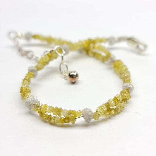 Natural Yellow Rough Diamond Beads