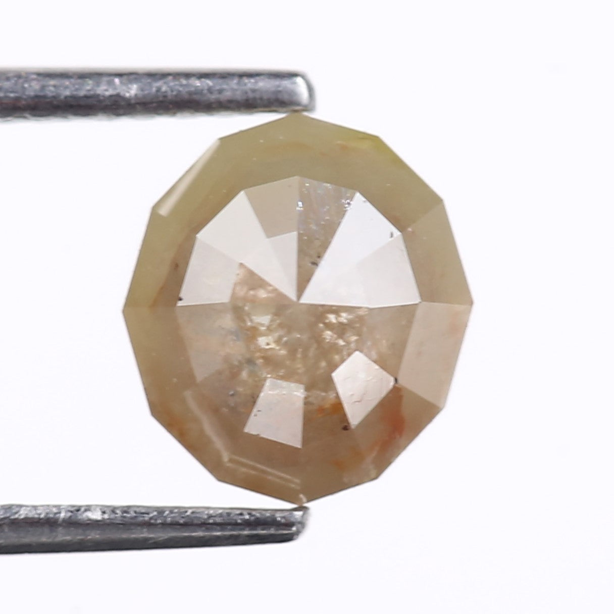 2.02 Carat Natural Hexagon Cut Salt And Pepper Diamond 7.70 MM