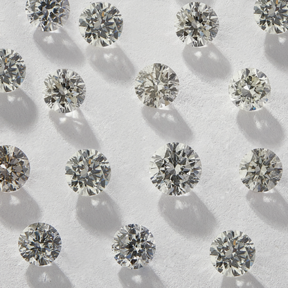 Round Shape Calibrated Diamond Loose Melee Diamonds 3.20 mm to 3.50 mm