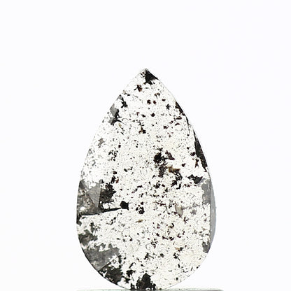 0.48 Carat Natural Pear Slice Gray Salt and Pepper Diamond SDM238