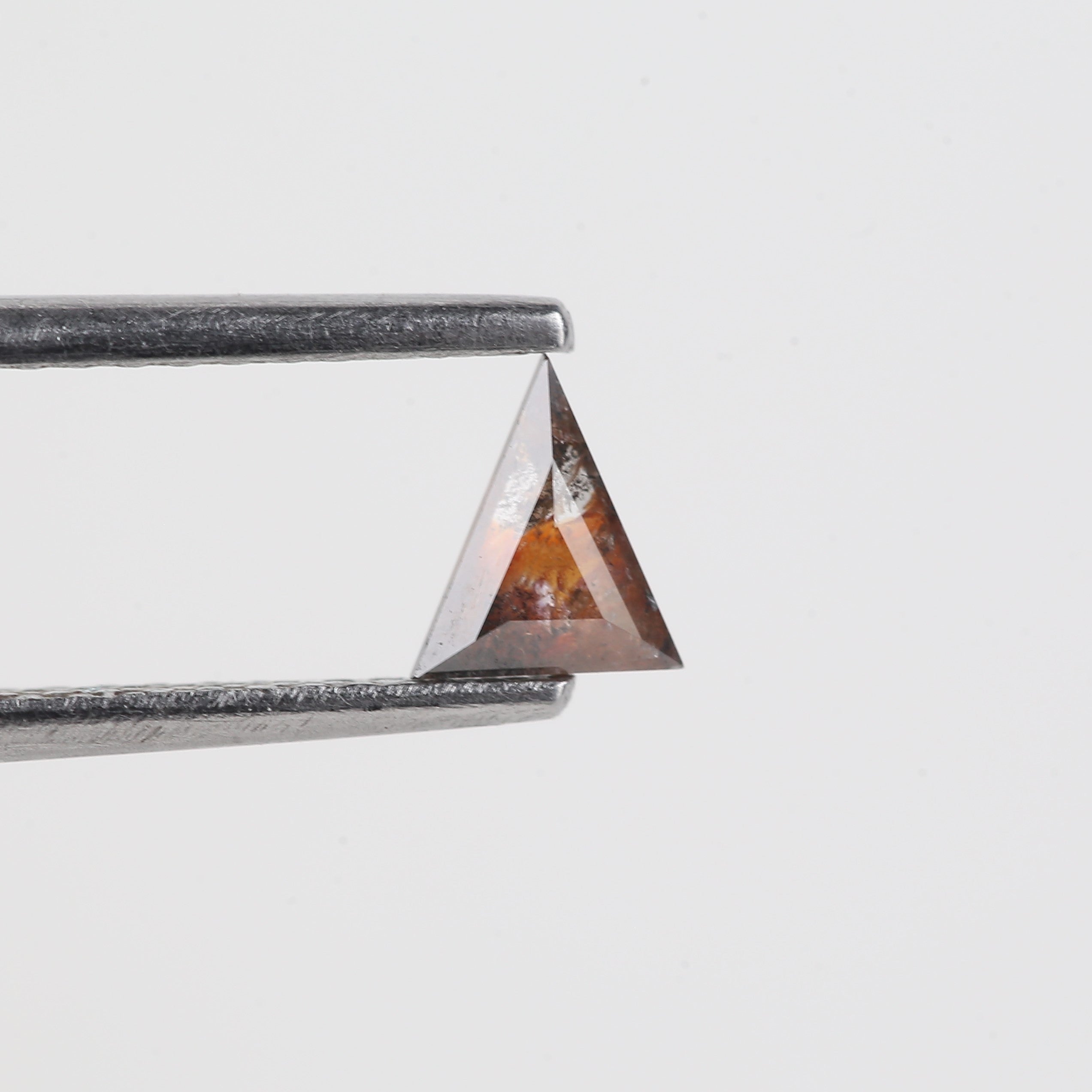 0.25 Carat Triangle Salt And Pepper Diamond Natural Loose Diamond 5.05 MM