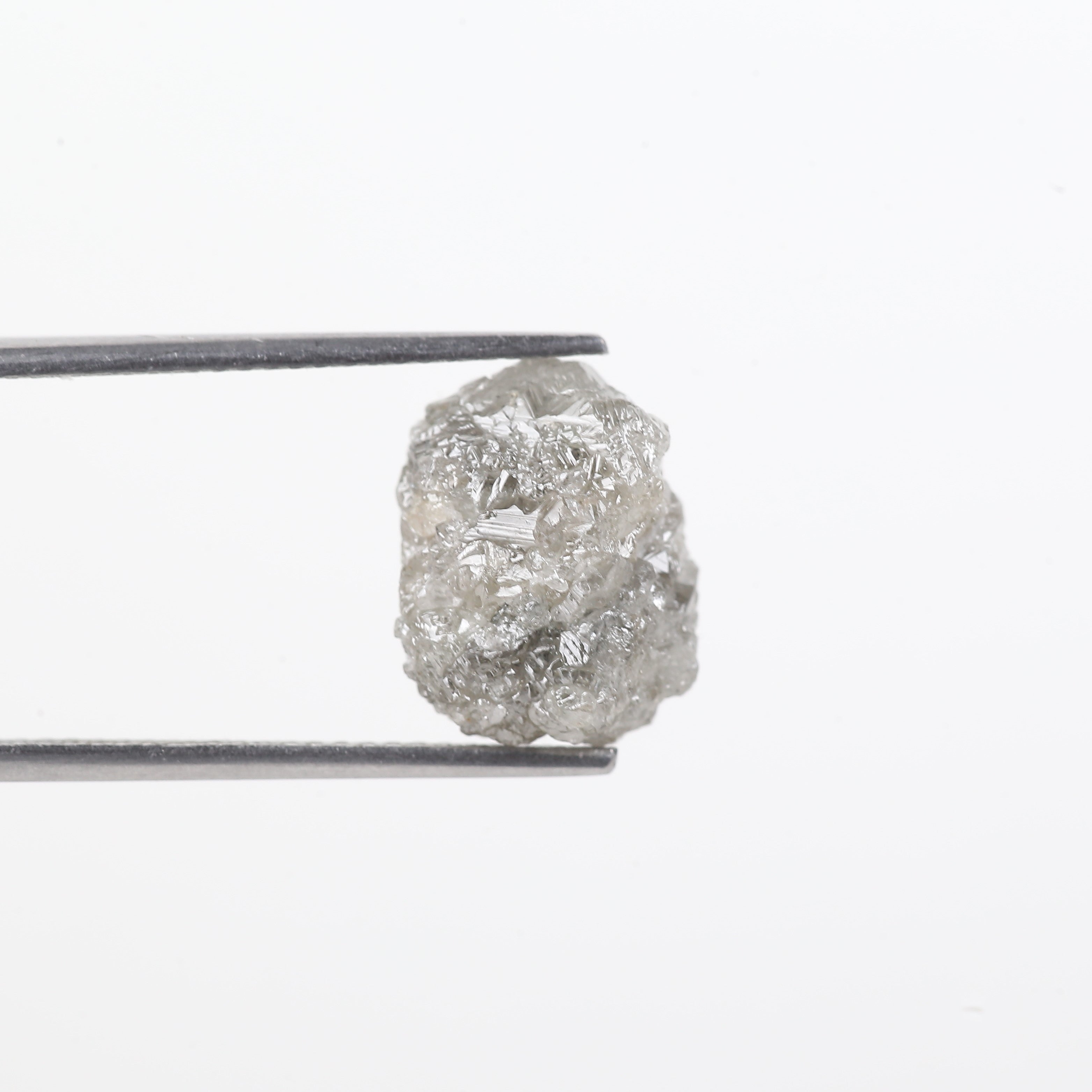 7.32 Carat Natural Rough Crystal Diamond Earth Mined Uncut Diamond 12.38 MM