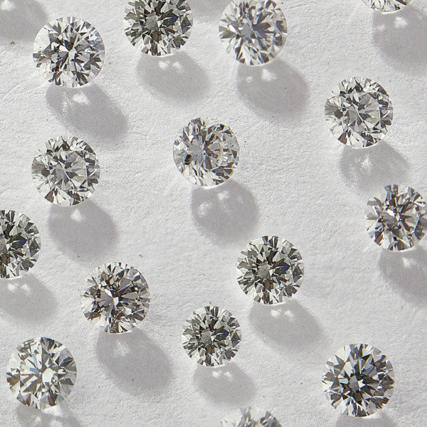 Round Shape Calibrated Diamond Loose Melee Diamonds 2.40 mm to 2.70 mm