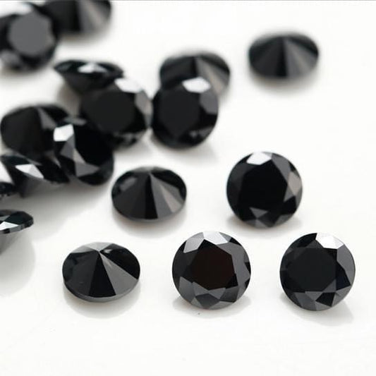 Natural Diamond 1 Carat Lot 1.5 mm size loose black diamond wholesale For Engagement Ring