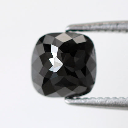 1.45 Carat Cushion Shape AAA Quality Diamonds 5 MM Loose Natural Black Diamond - Blackdiamond