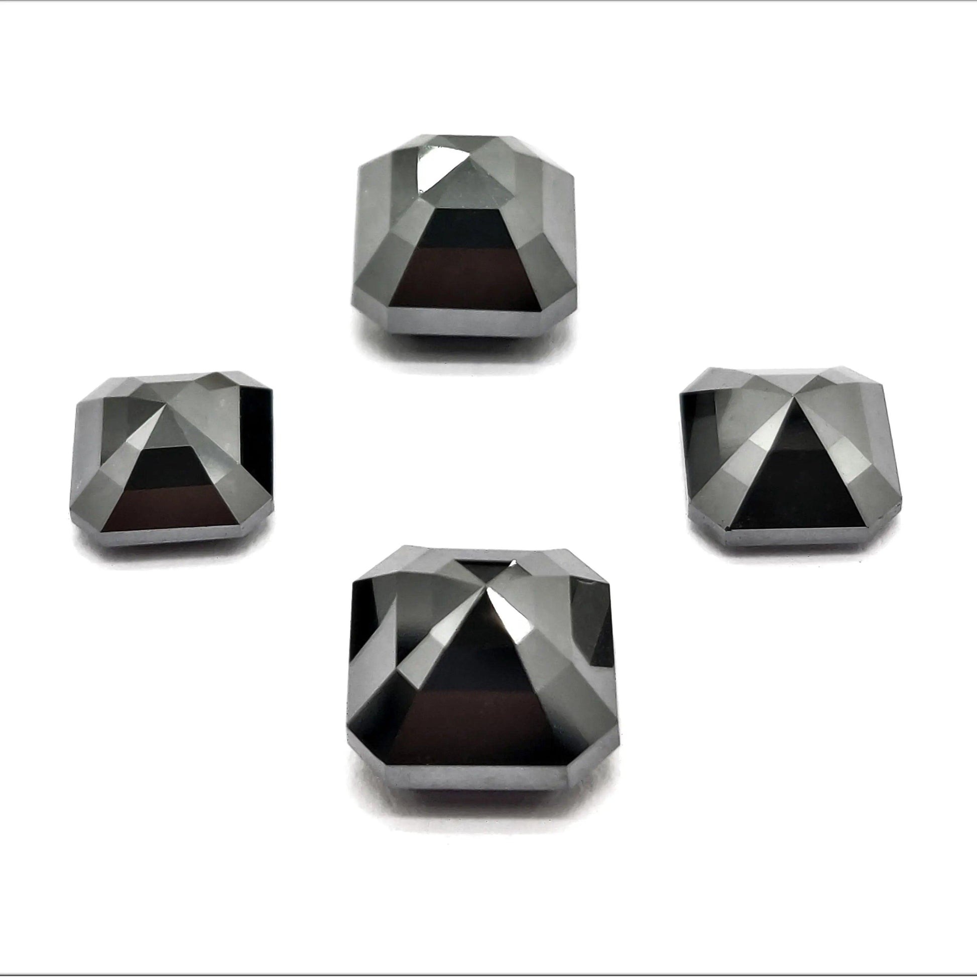 asscher fancy black diamond for ring