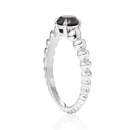 Rosario Black Diamond Ring 14k Black Gold Perfect Gift Your Loved Ones - Blackdiamond