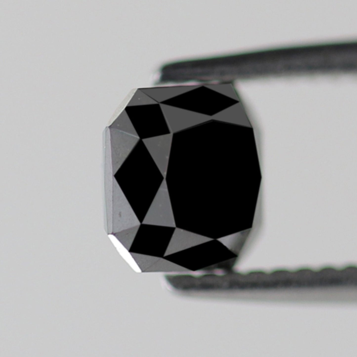 Asscher Shape Diamond 0.81 Carat Loose Natural Ethically Sourced Black Diamond For Custom Engagement - Blackdiamond