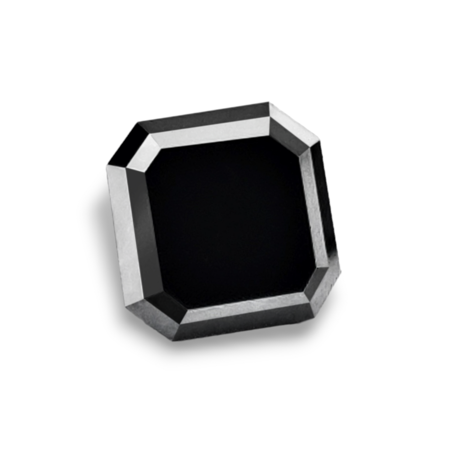 5 Carat Asscher Cut Black Diamond AAA Quality Earth-mined Diamond sdmac08 - Blackdiamond