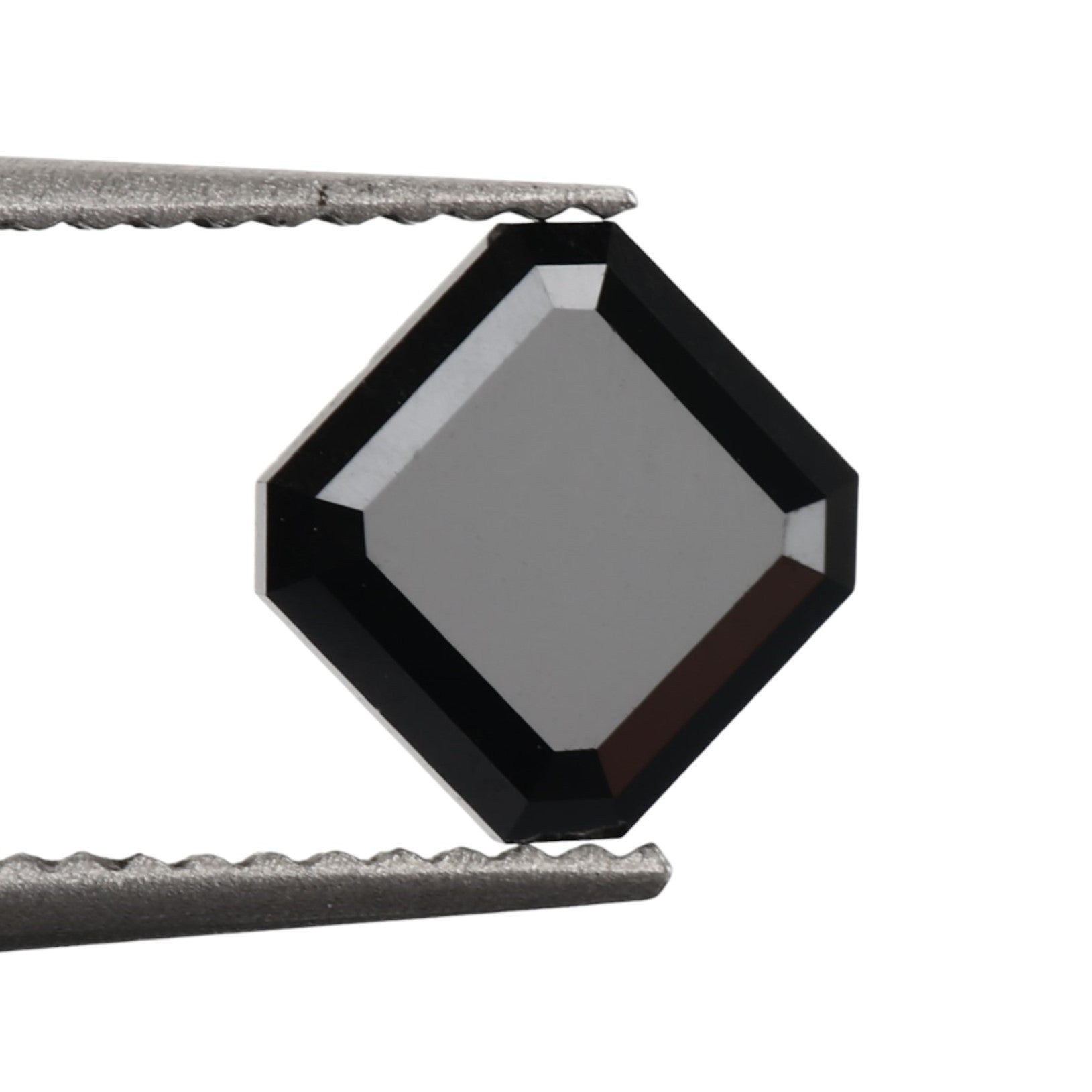 5 Carat Asscher Cut Black Diamond AAA Quality Earth-mined Diamond sdmac08 - Blackdiamond