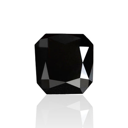 0.76 Carat Asscher Cut Black Diamond AAA Quality 5 MM Loose Natural Diamond