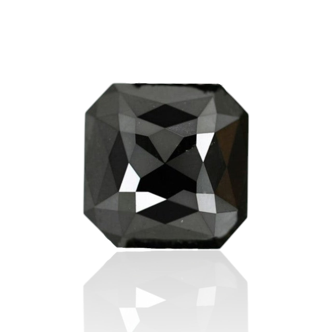 1.71 Carat Treated Black Natural Loose Asscher Cut Best Quality Diamond Perfect For Making Modern Design Diamond Ring