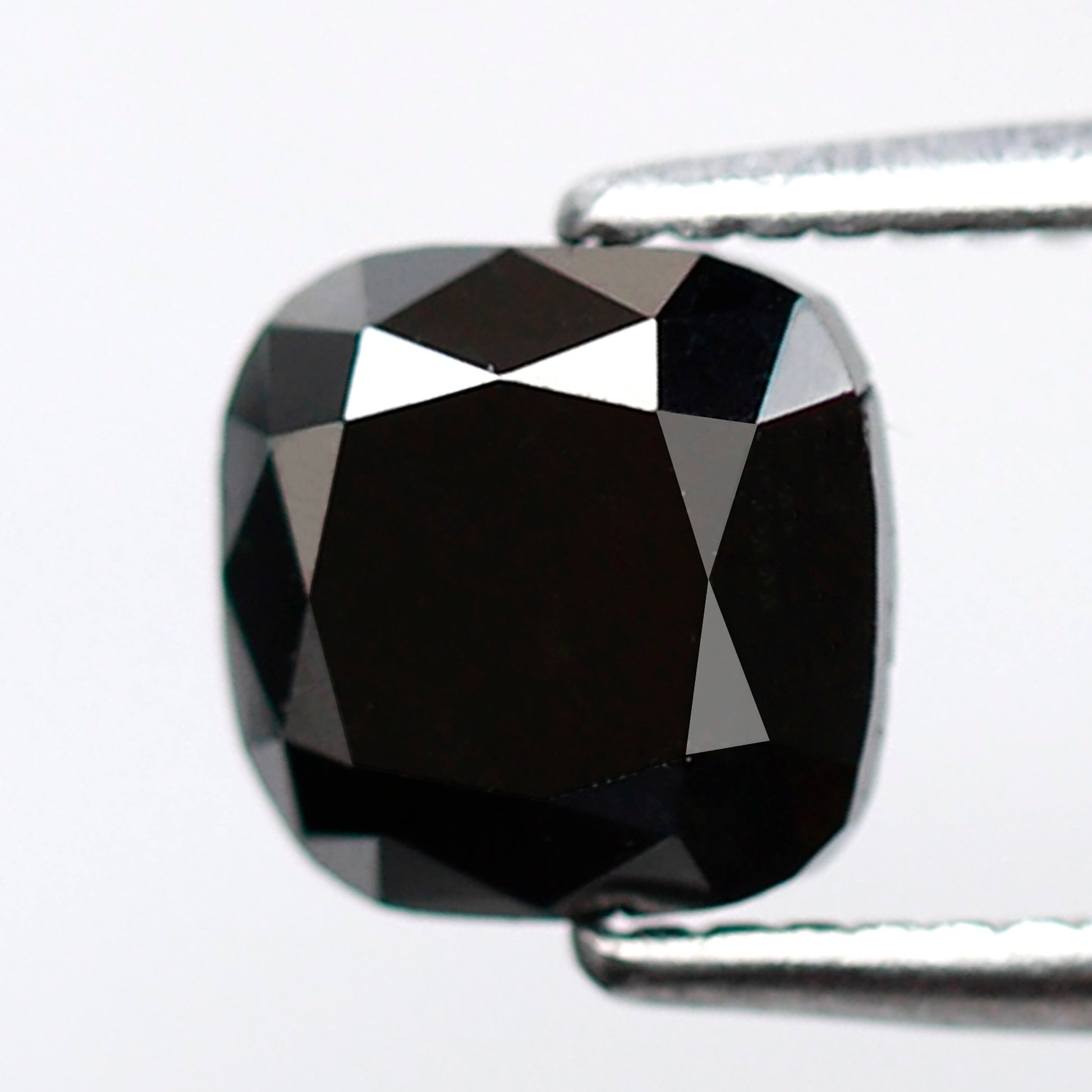 1.45 Carat Cushion Shape AAA Quality Diamonds 5 MM Loose Natural Black Diamond - Blackdiamond