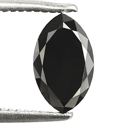 1.14 Carat Marquise Cut Black Loose Diamond 8 MM AAA Quality Black Color Diamond For Ring - Blackdiamond