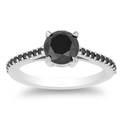 The Tiffany Round Black Diamond Ring - Blackdiamond