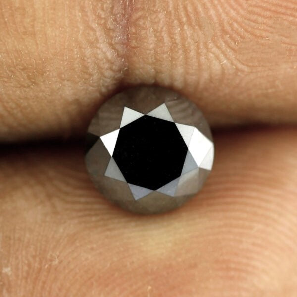 1.65 ct Loose Natural Black Diamond Online For Sale Quality Perfect For Making Custom Ring - Blackdiamond