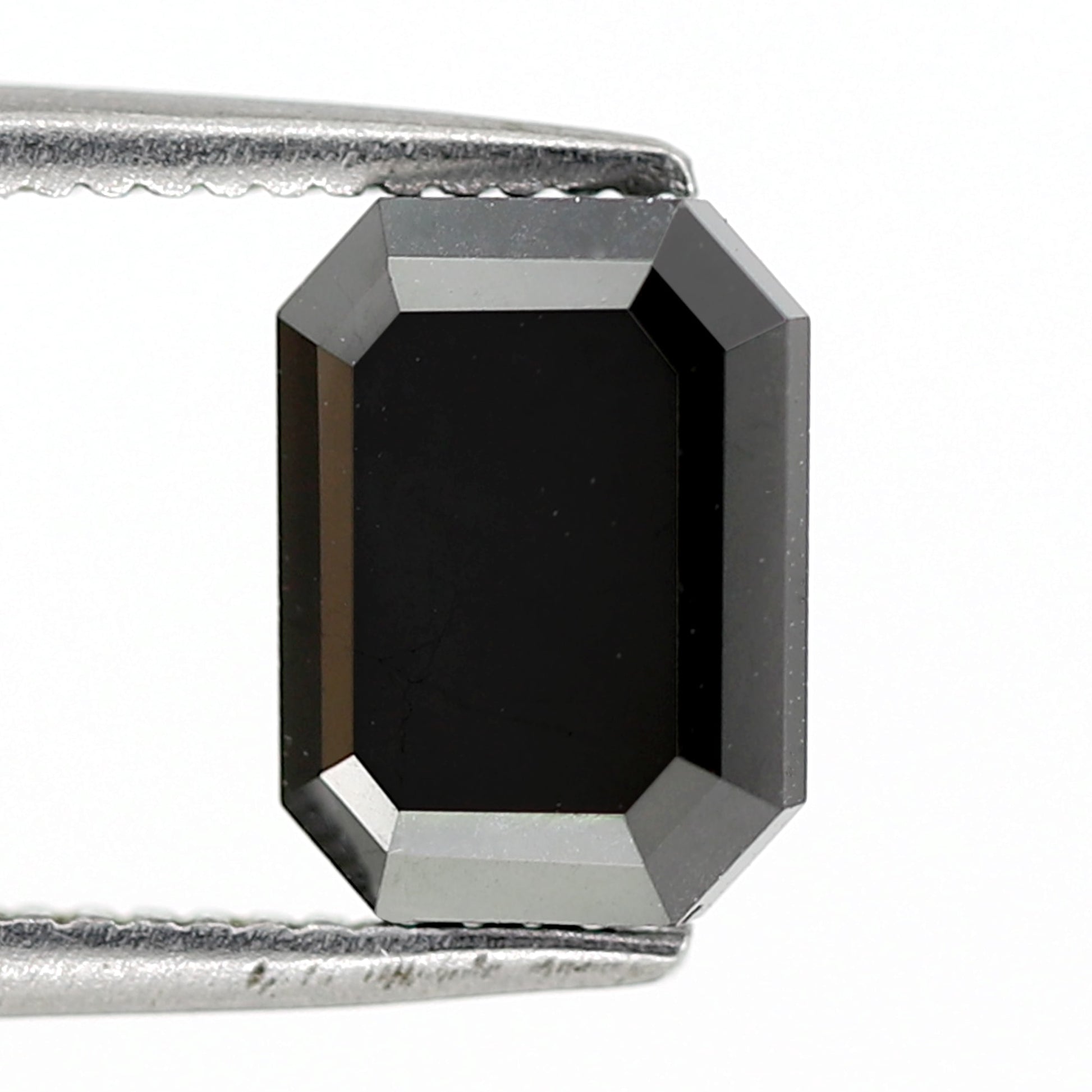 1.65 Carat Emerald Cut Ethically Sourced Black Natural Diamond For Design Solitaire Engagement Ring - Blackdiamond