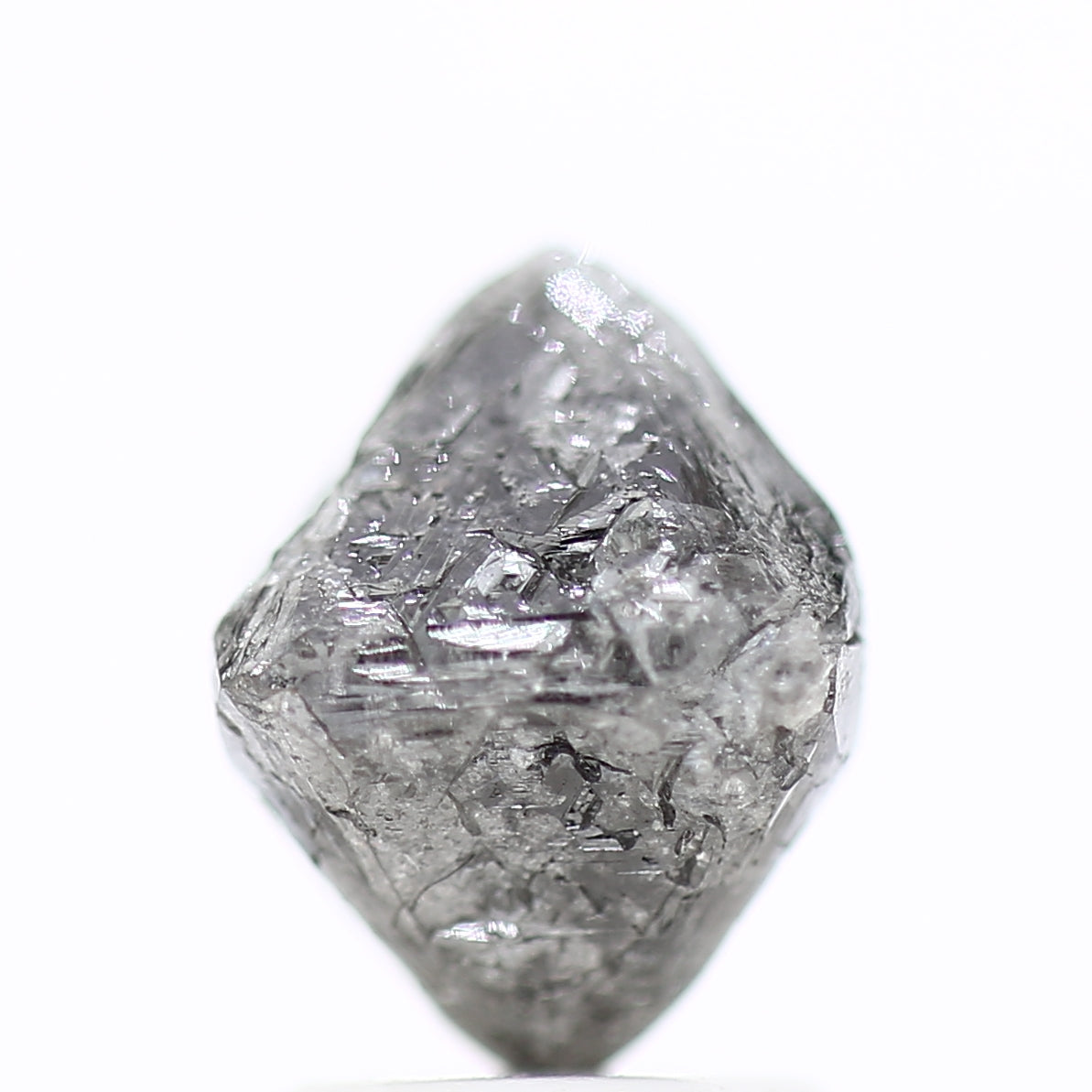 2.76 Carat Rough Diamonds Octahedron Uncut Raw Diamond 8.8 MM - Blackdiamond