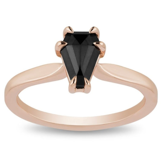 1ct The Forever Love Black Diamond Solitaire