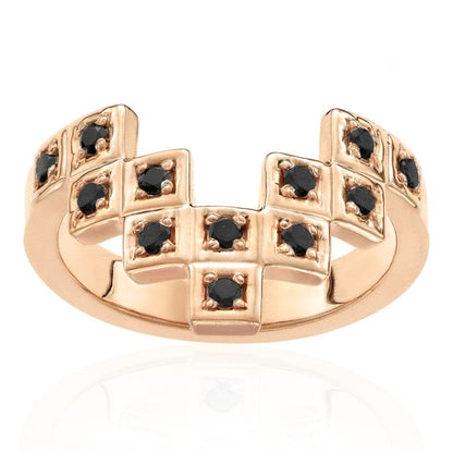 Montana Black Diamond Ring 14k Rose Gold - Blackdiamond