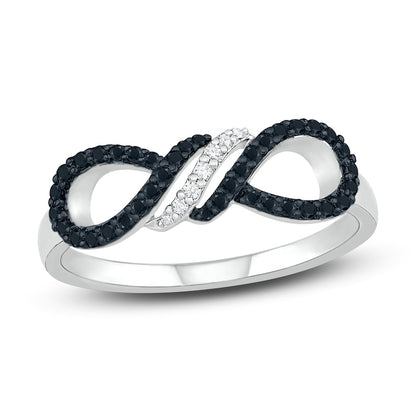 Black Diamond Infinity Ring 14K White Gold 1/5 ct tw - Blackdiamond
