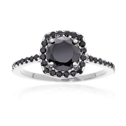 Halo Most Eternity Black Diamond Ring - Blackdiamond