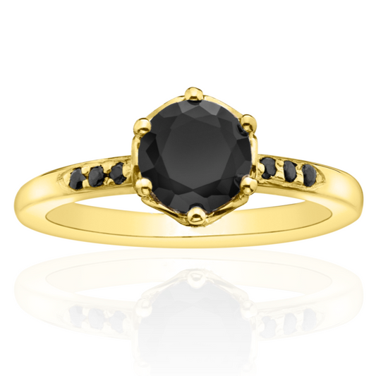 Rose Black Diamond Ring - Blackdiamond