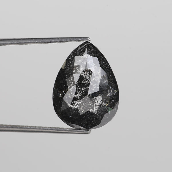 10 carat black salt and pepper diamond