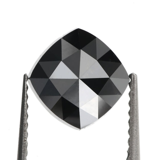 cushion black loose diamond rose cut