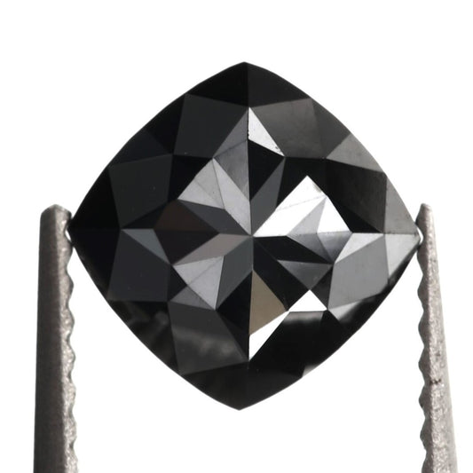 cushion cut rose black diamond for ring