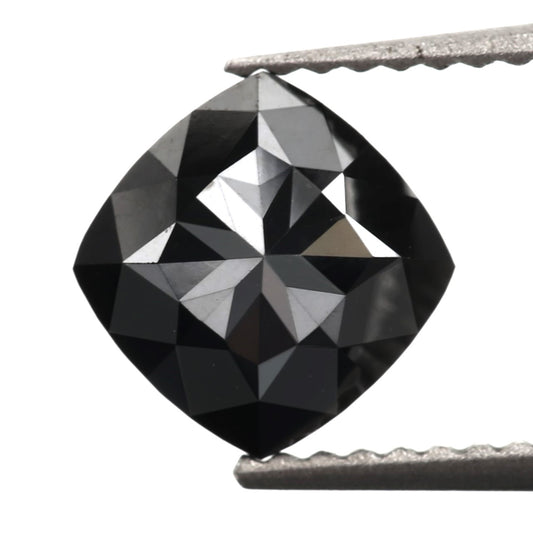cushion cut black diamond
