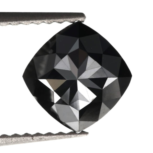 cushion cut black diamond loose