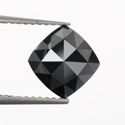 3 carat black rose cut diamond