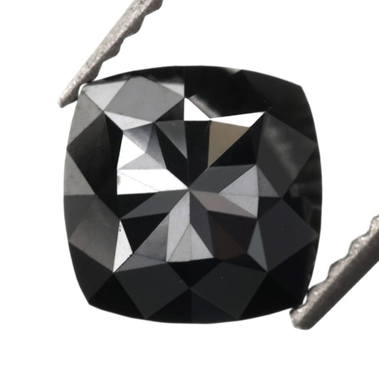 1 carat cushion radiant modified black diamond 