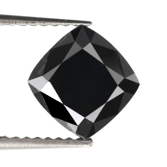 cushion cut black diamond