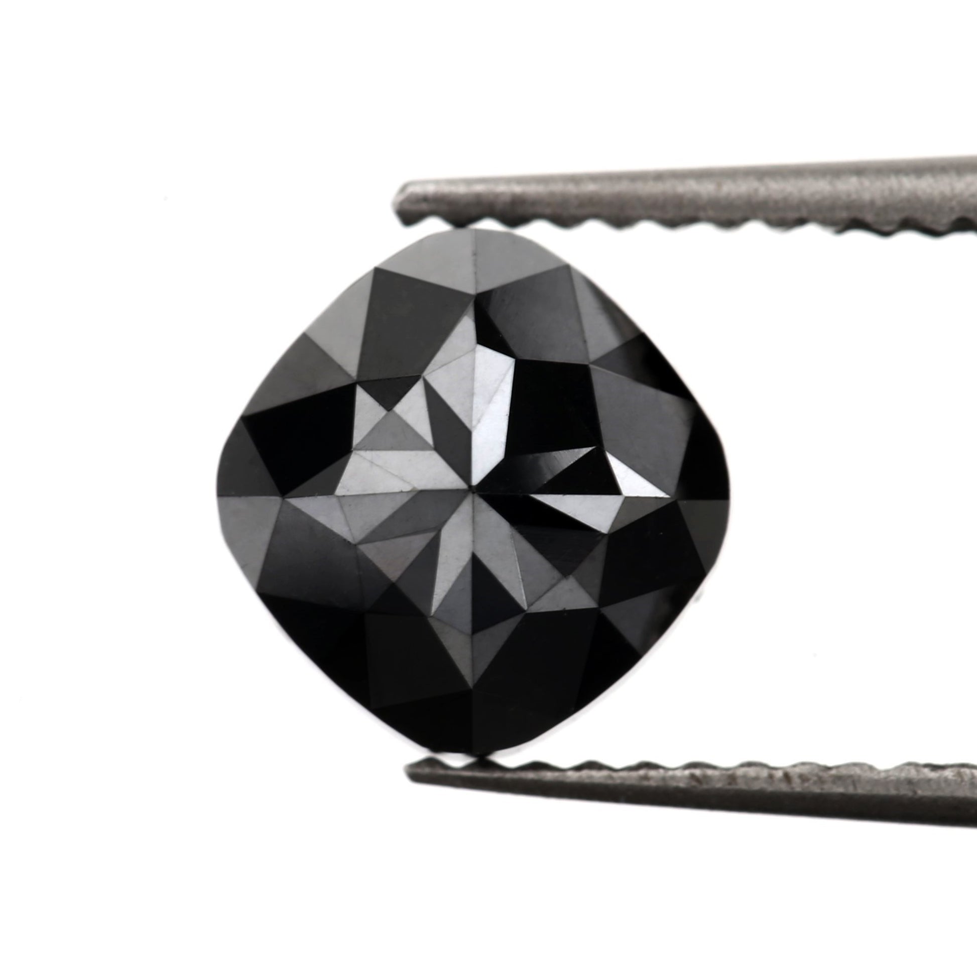 cushion rose cut black diamond