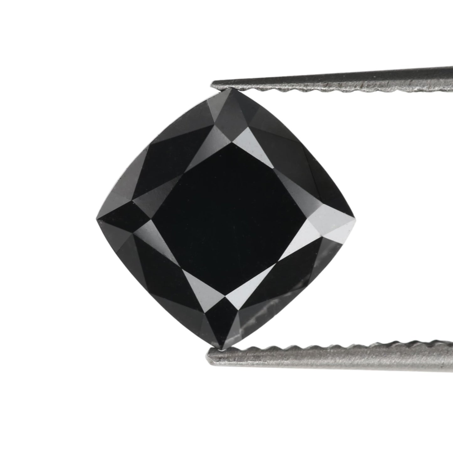 cushion shape black diamond natural