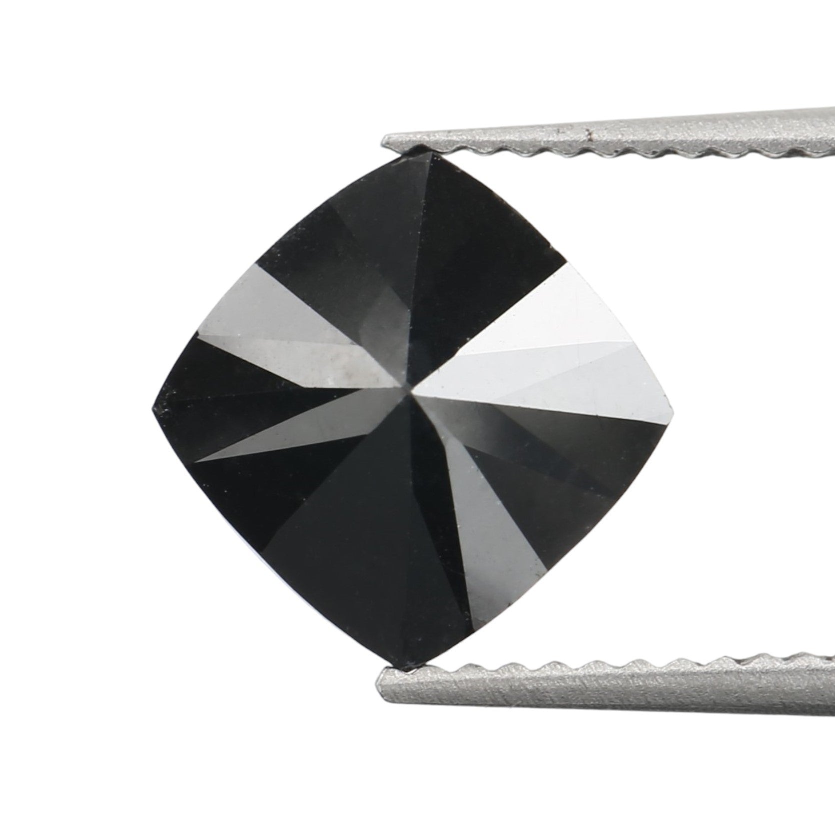 2 Carat 7 MM Natural AAA Cushion Brilliant Cut Fancy Black Loose Diamond - Blackdiamond