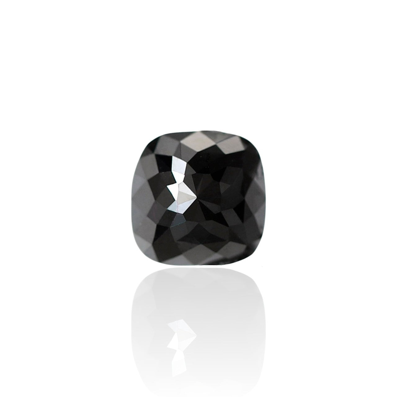 1.45 Carat Cushion Shape AAA Quality Diamonds 5 MM Loose Natural Black Diamond