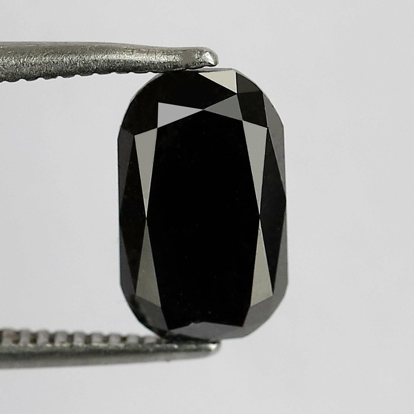 2.65 Carat Cushion Shape Diamond Natural Diamond Heated Black Color Diamond Loose Natural Diamond Opaque Diamond AAA Best Quality Diamond - Blackdiamond