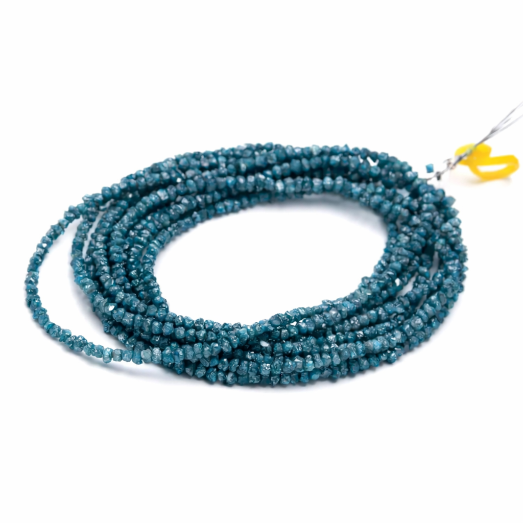 AAA+ Blue Diamond Rough Beads Uncut Raw Gemstone Jewellery 2.5-4 mm