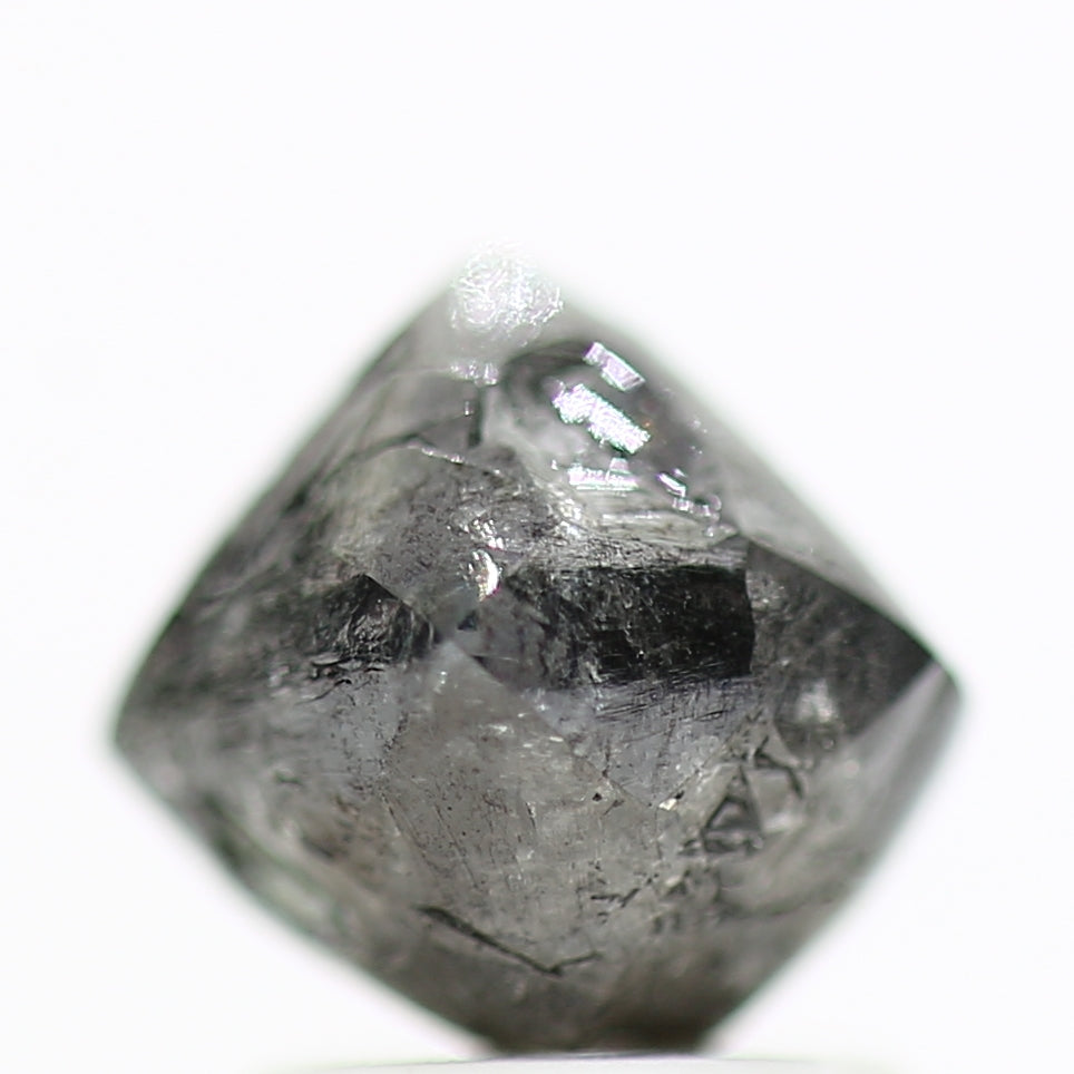 2.27 TCW Rough Crystal Octahedron Diamond Stone Natural Uncut Diamond - Blackdiamond