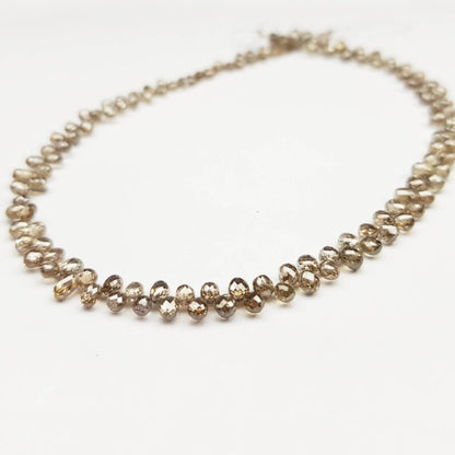 beads necklace champagne natural