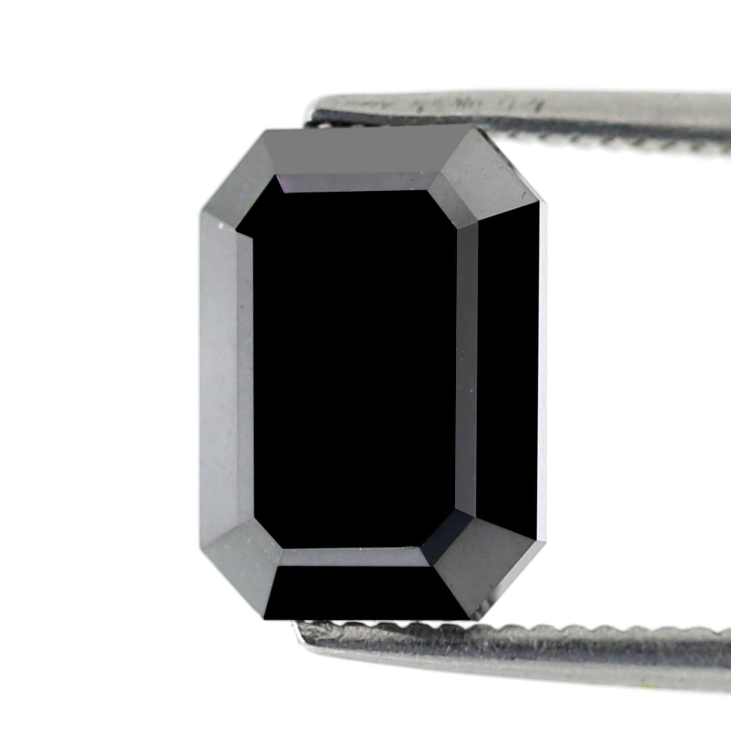 10 MM Black Diamond 3.24 Carat Stunning Emerald Shape Double Cut Excellent AAA Quality Natural Diamond Ideal For Making Custom Ring - Blackdiamond