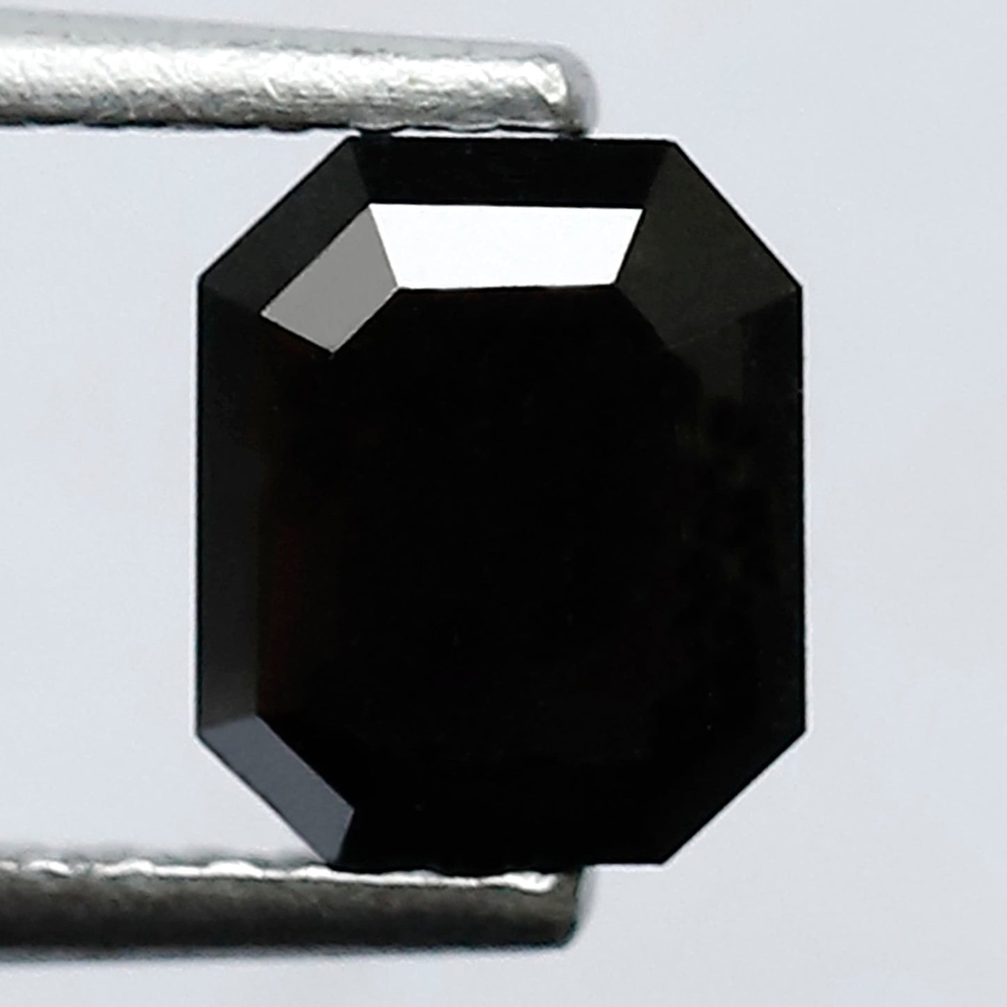 1.23 Carat 6 MM Fancy Black Emerald Shape Loose Natural Diamond AAA Quality Diamond For Engagement Ring - Blackdiamond